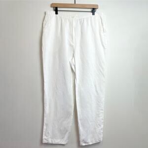 VTG Liz Clairborne Linen Pants Sz 16 Minimalist Resort Coastal Quiet Luxury